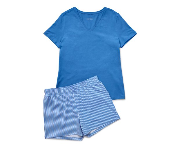 Tchibo - Shorty-Pyjama-Set - Damen - Gr. XS - weiß