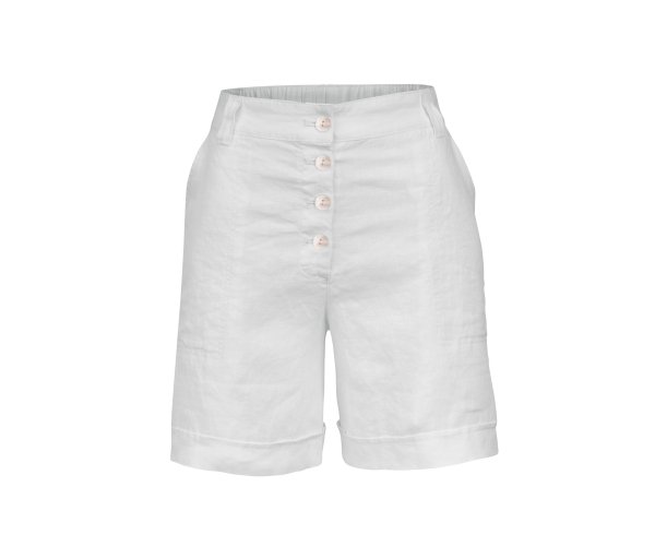 Tchibo - Leinen-Bermudashorts - Damen - Gr. 38 - weiß