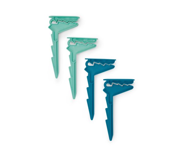 Tchibo - 4 Handtuchclips - türkis