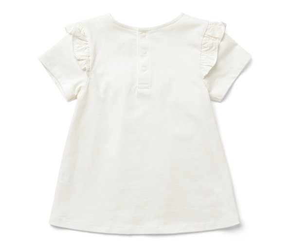 Tchibo - Kinder-T-Shirt - Mädchen - Gr. 98/104 - weiß