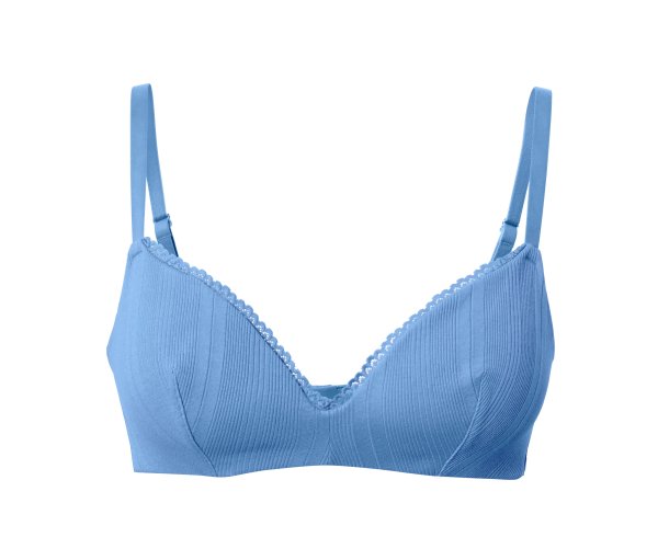 Tchibo - Softschalen-BH aus Rippe - Damen - Gr. 80C - hellblau