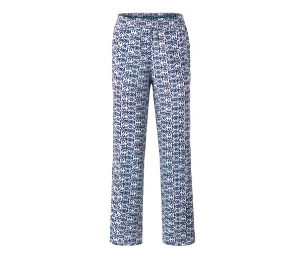 Tchibo - Hose mit Alloverprint - Damen - Gr. 48 - blau/print