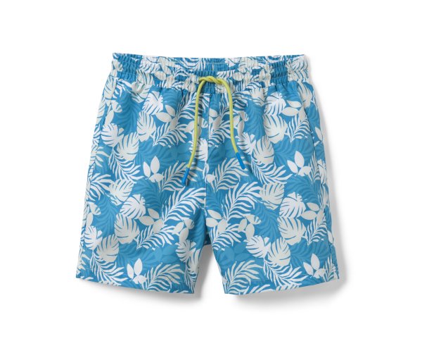 Tchibo - Kinder-Boardshorts - Gr. 122/128 - blau/print