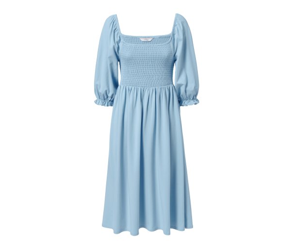Tchibo - Jerseykleid mit Puffärmeln - Damen - Gr. S - hellblau
