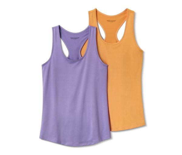 Tchibo - 2 Sport-Tops - Damen - Gr. XS - lila