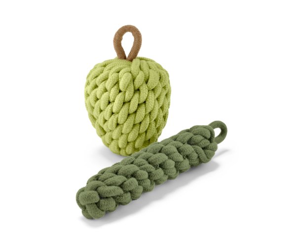 Tchibo - Hundespielzeug Apfel-Zucchini - olivgrün