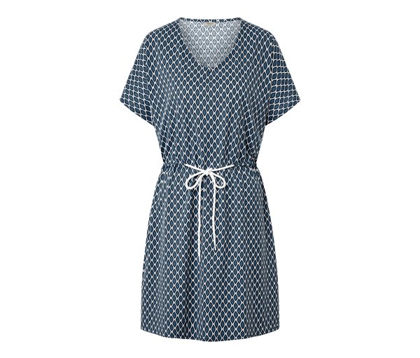 Tchibo - Strandtunika - Damen - Gr. L/Xl - creme/print