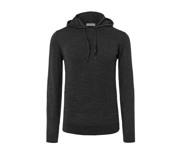 Tchibo - Feinstrick-Hoodie - Herren - Gr. M - anthrazit
