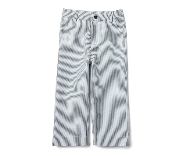 Tchibo - Kinder-Webhose - Herren - Gr. 116 - weiß/gestreift