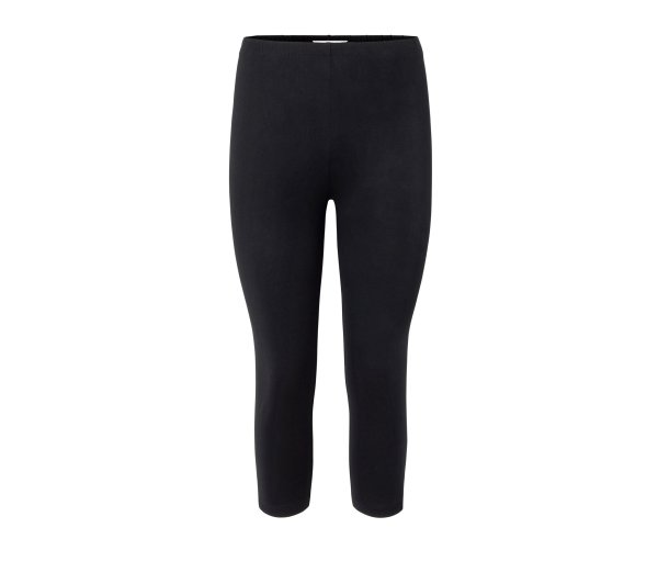 Tchibo - 3/4-Leggings mit Detail - Damen - Gr. L - schwarz
