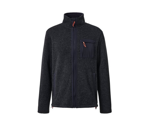 Tchibo - Thermo-Strickfleecejacke - Herren - Gr. M - dunkelblau