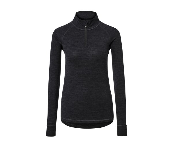Tchibo - Funktionsshirt mit RWS-zertifizierter Wolle - Damen - Gr. XL - anthrazit