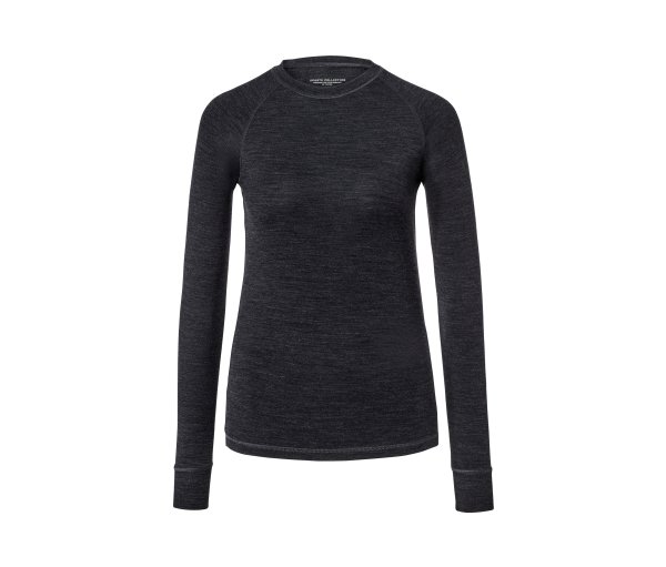 Tchibo - Funktionsshirt mit RWS-zertifizierter Wolle - Damen - Gr. L - anthrazit
