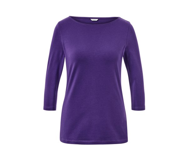 Tchibo - Shirt mit 3/4-Arm - Damen - Gr. M - lila