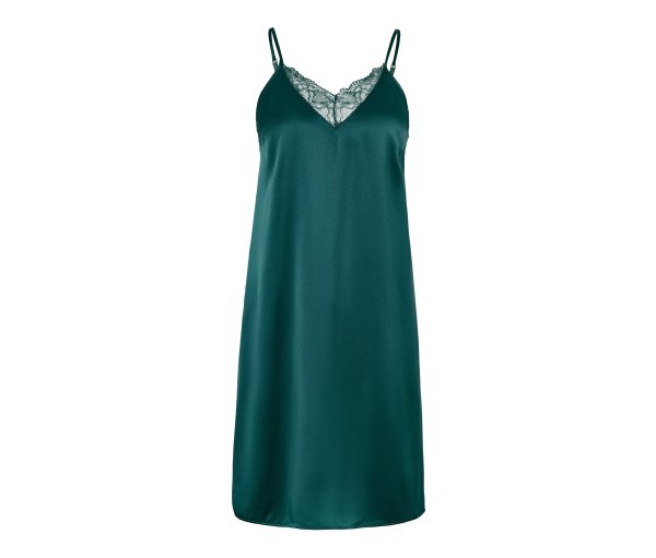 Tchibo - Neglige aus reiner Seide - Damen - Gr. 36 - dunkelgrün