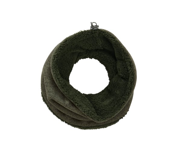 Tchibo - Strickfleece-Schlauchschal - khaki