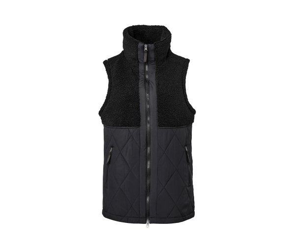 Tchibo - Teddy-Steppweste - Damen - Gr. M - schwarz