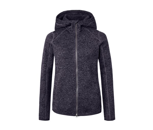 Tchibo - Kapuzen-Strickfleecejacke - Damen - Gr. S - dunkelblau