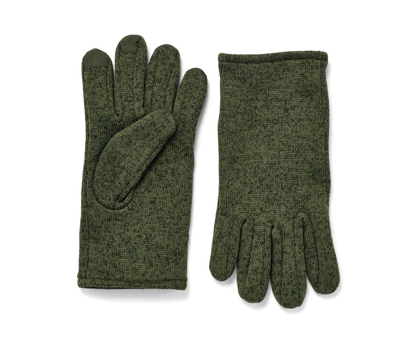 Tchibo - Strickfleece-Handschuhe - Herren - Gr. 6,5 - khaki