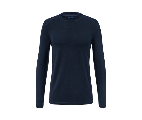 Tchibo - Langarmshirt mit RWS-zertifizierter Wolle - Herren - Gr. L - dunkelblau