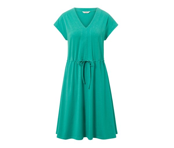 Tchibo - Jerseykleid mit Bindeband - Damen - Gr. S - blau