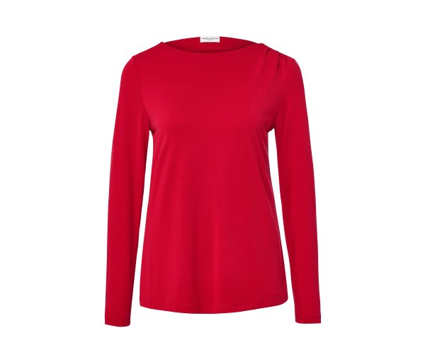 Tchibo - Blusenshirt mit Raffung - Damen - Gr. M - rot