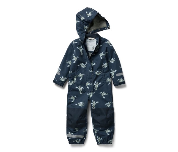 Tchibo - Kinder-Regen-Einteiler - Baby - Gr. 74/80 - blau/print