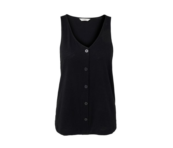 Tchibo - Top aus Modalmix - Damen - Gr. M - schwarz