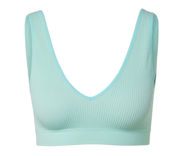 Tchibo - Seamless-BH mit Struktur - Damen - Gr. M - blau