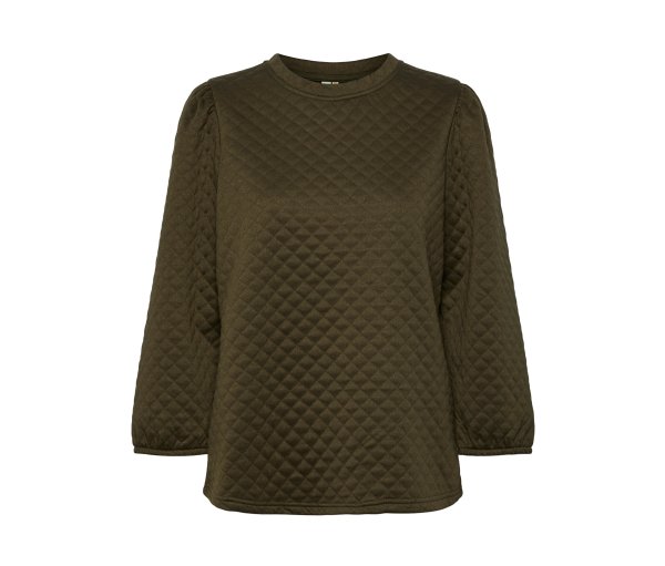 Tchibo - Shirt in Steppoptik - Damen - Gr. XL - grün