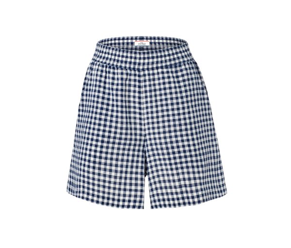 Tchibo - Karierte Webshorts - Damen - Gr. 42 - dunkelblau/kariert