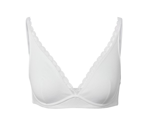 Tchibo - Soft-BH aus Rippe - Damen - Gr. 80A - weiß
