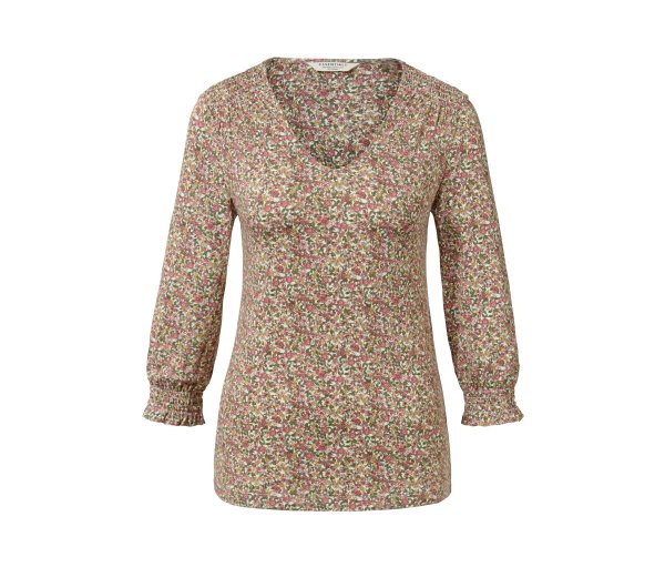 Tchibo - Blusenshirt mit 3/4-Arm - Damen - Gr. S - mehrfarbig/geblümt