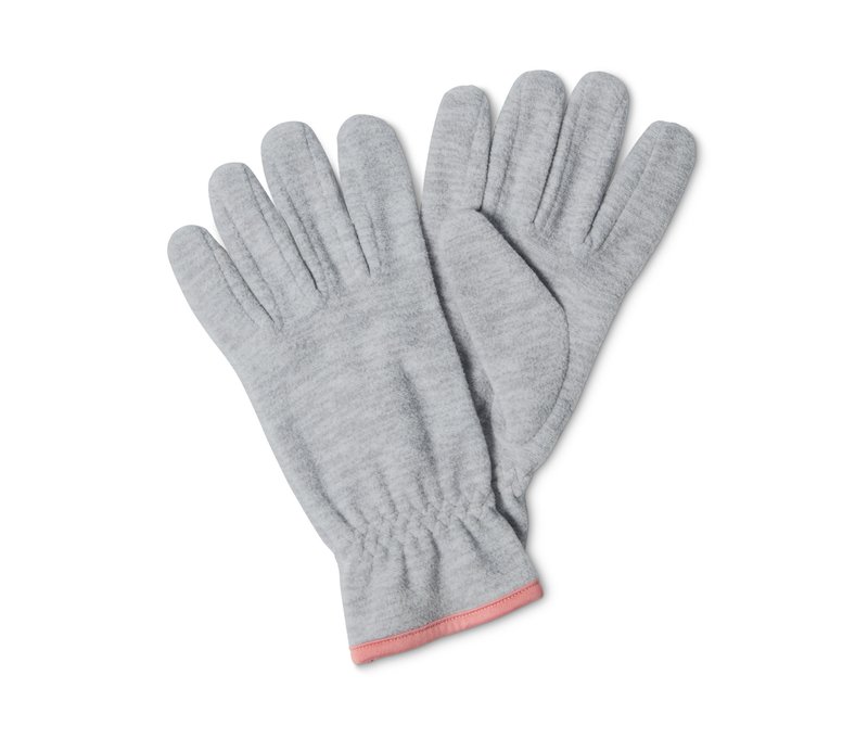 Tchibo - Fleece-Handschuhe - Damen - Gr. 7,5 - hellgrau