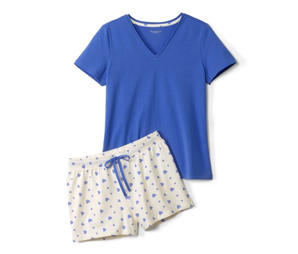 Tchibo - Shorty-Pyjama - Damen - Gr. L - creme