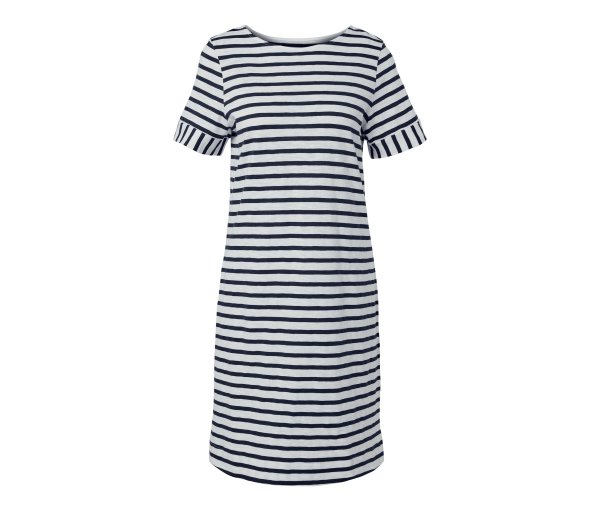 Tchibo - Jerseykleid - Damen - Gr. XXL - weiß/gestreift