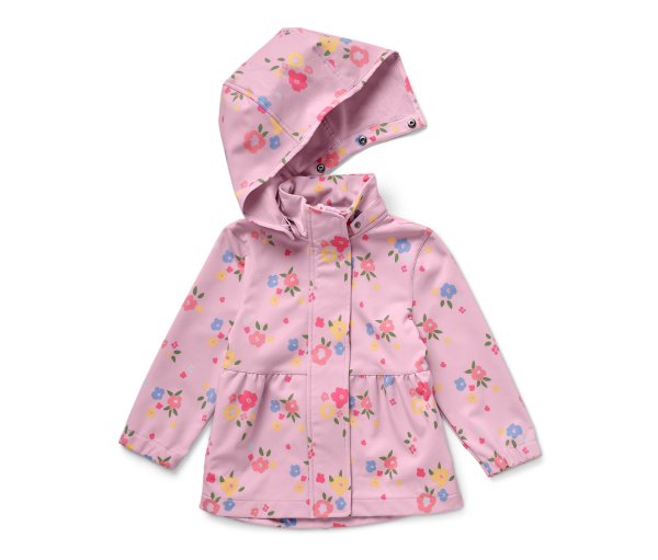 Tchibo - Kinder-Softshelljacke - Mädchen - Gr. 86/92 - rosa/geblümt