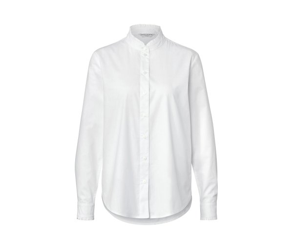 Tchibo - Bluse mit Rüschendetail - Damen - Gr. 48 - weiß