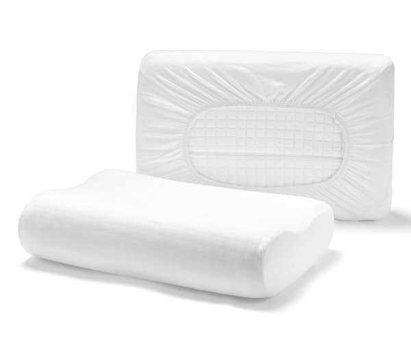 Tchibo - 2 Jersey-Kissen-Spannbezüge - weiß