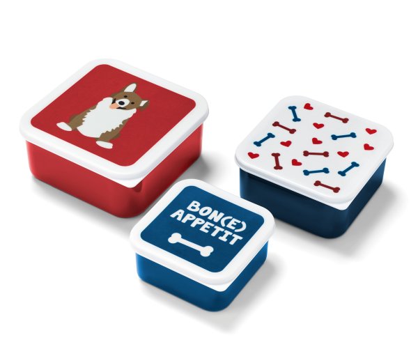 Tchibo - 3 Snackdosen - weiß