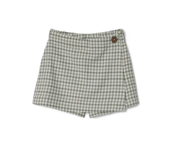 Tchibo - Kinder-Hosenrock - Mädchen - Gr. 98/104 - weiß/kariert