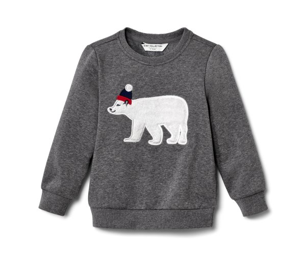 Tchibo - Kinder-Sweater - Herren - Gr. 98/104 - dunkelgrau