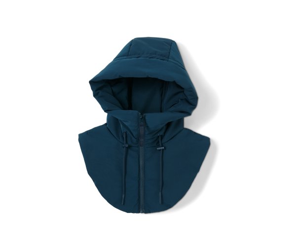 Tchibo - Wattierte Kapuze mit Stehkragen - dunkelblau