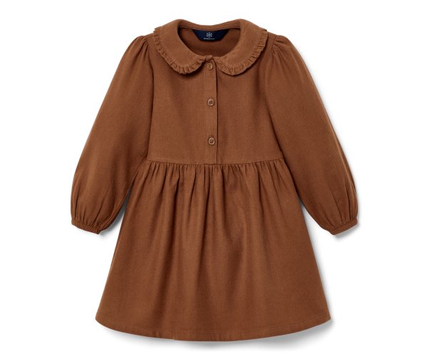Tchibo - Kleinkind Webkleid - Mädchen - Gr. 122/128 - cognac
