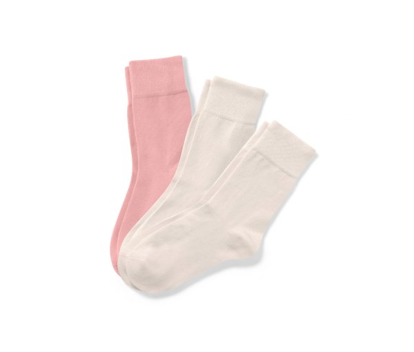 Tchibo - 3 Paar Socken - Damen - Gr. 39-42 - rosa