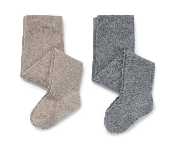 Tchibo - 2 Paar Baby-Strumpfhosen - Baby - Gr. 62/68 - beige