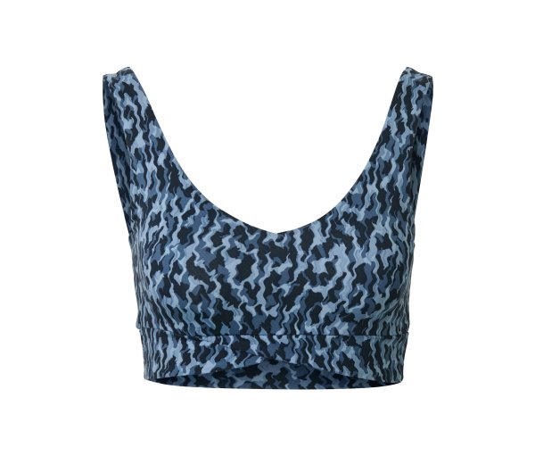 Tchibo - Sport-Bustier - Damen - Gr. L - blau/print
