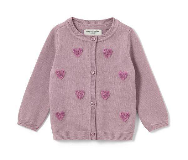 Tchibo - Kinder-Strickjacke - Baby - Gr. 62/68 - violett