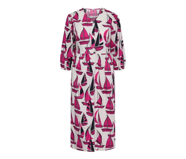 Tchibo - Midikleid mit Print - Damen - Gr. 38 - weiß