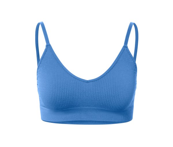 Tchibo - Seamless-Bustier mit Struktur - Damen - Gr. M - blau